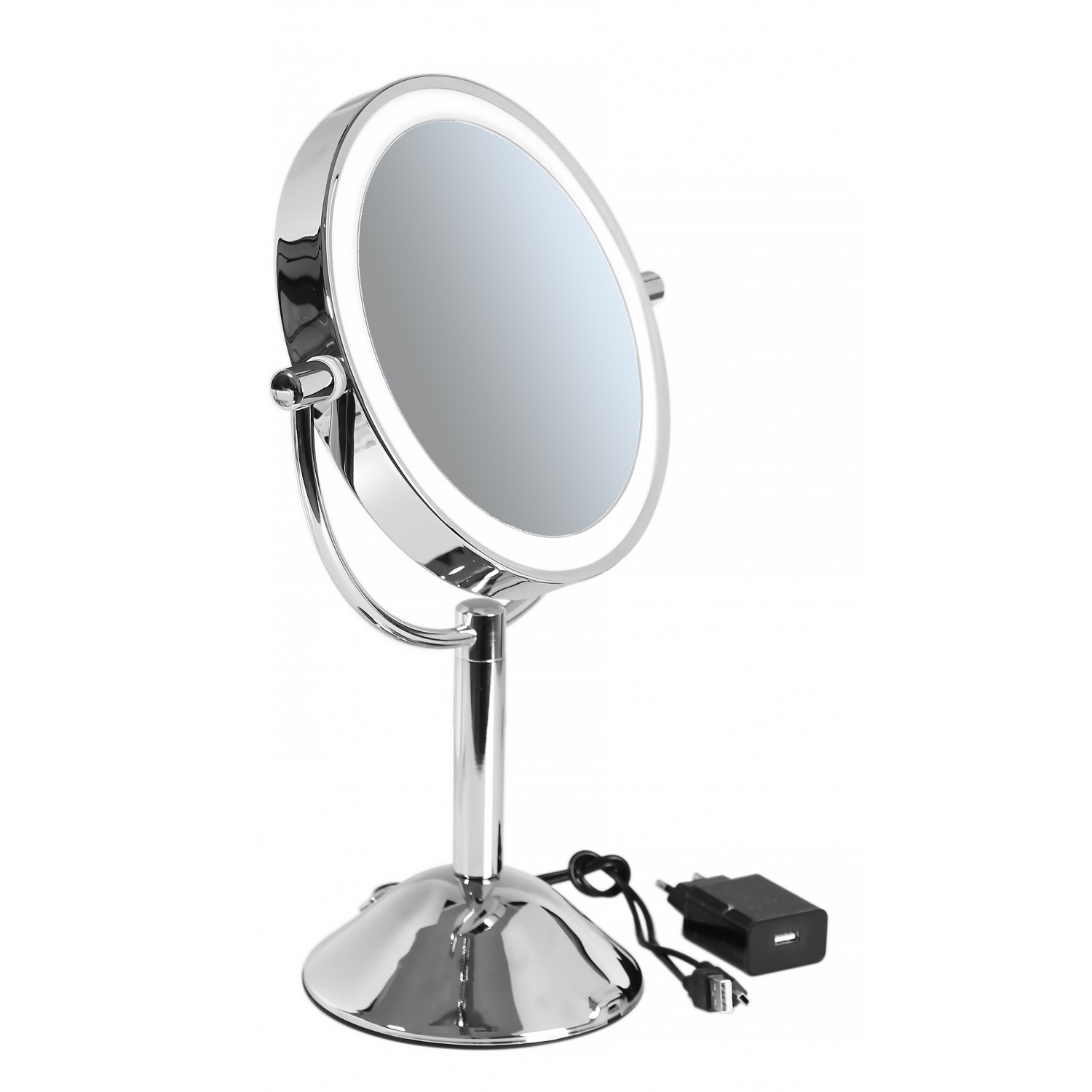 Specchio Trucco Con Luci 60 LED, Specchio Ingranditore Pieghevole